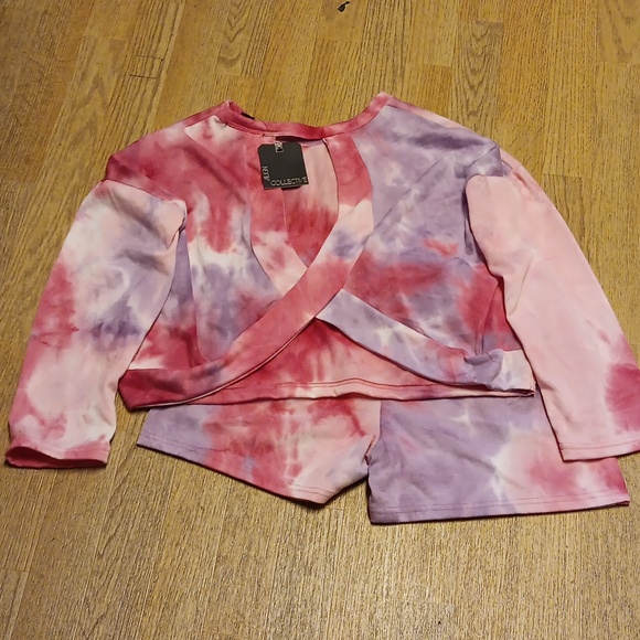 ALIGN COLLECTIVE TYE DYE SWEATSHIRT AND SHORT SET - Picture 3 of 5